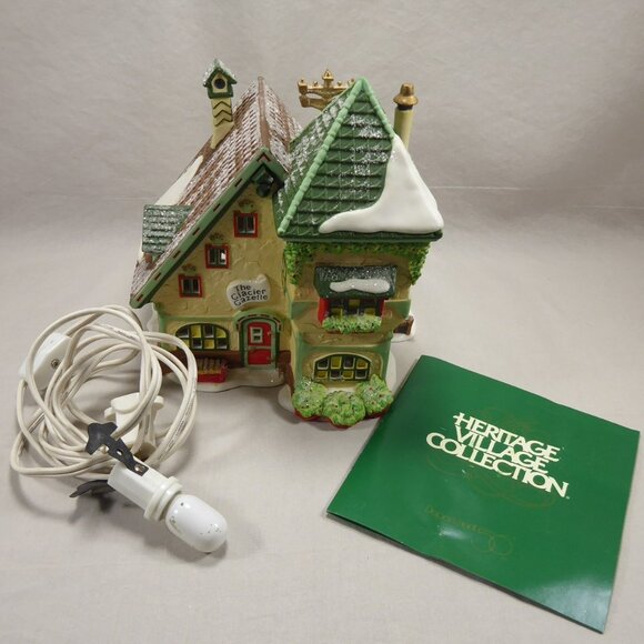 Dept 56 The Glacier Gazette North Pole Series Christmas Village House 1997 - Picture 9 of 11